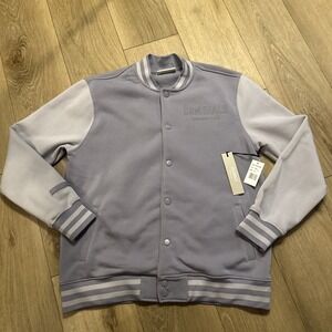 Brooklyn Cloth Originals Men's Snap Up Varsity Jacket‎ Lilac Size Small